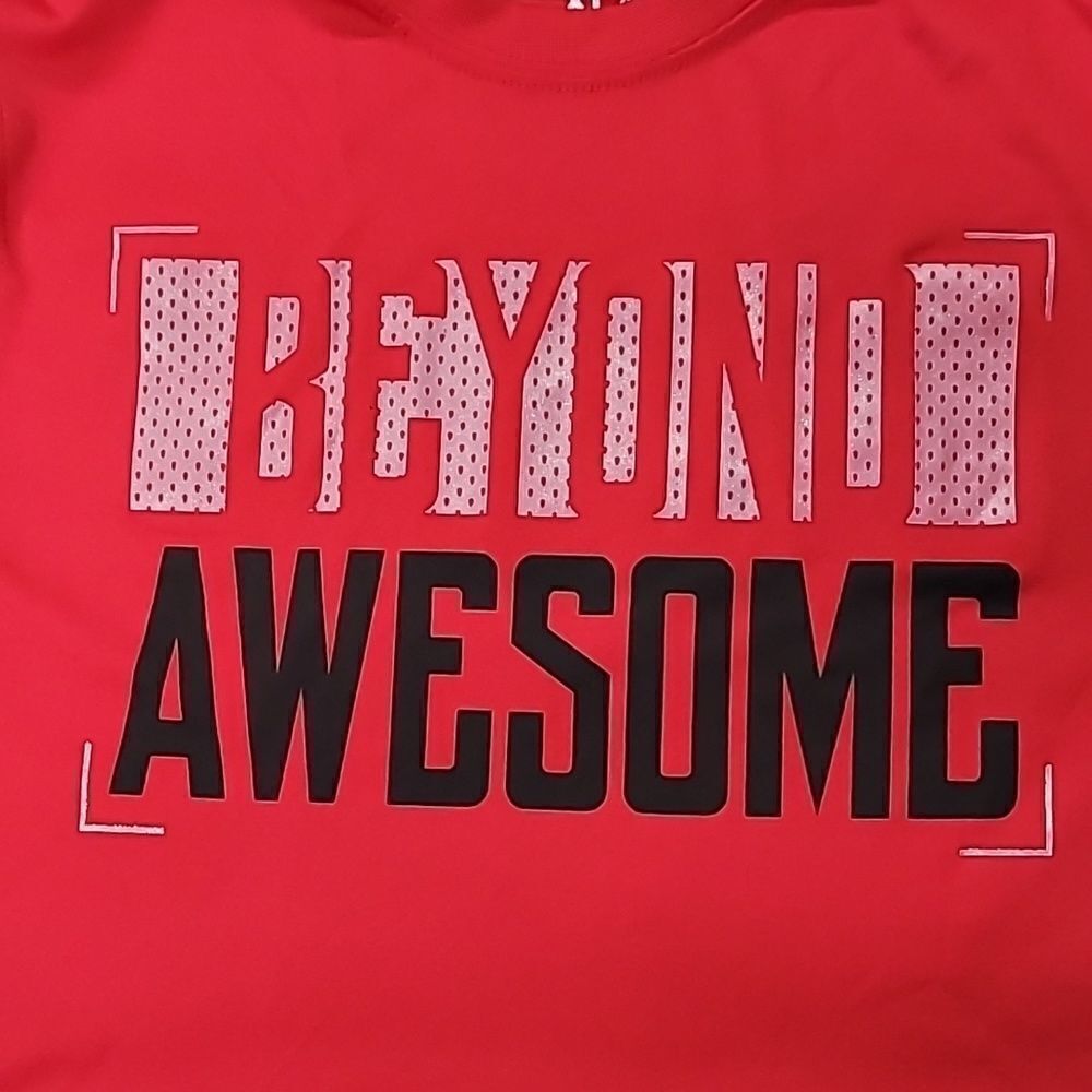 Red Beyond Awesome Moisture Wicking Tshirt Boy's Size XL(14-16)